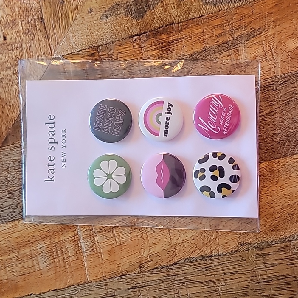 Kate Spade New York mini button bundle NIP